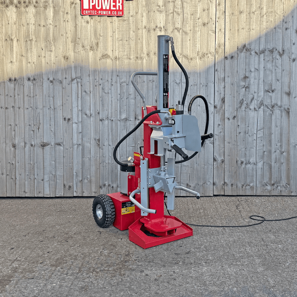 Crytec 32A Log Splitter 3KW Hydraulic 12 Tonne Force 3 Splitting Angles CRL12TU (32A Required)