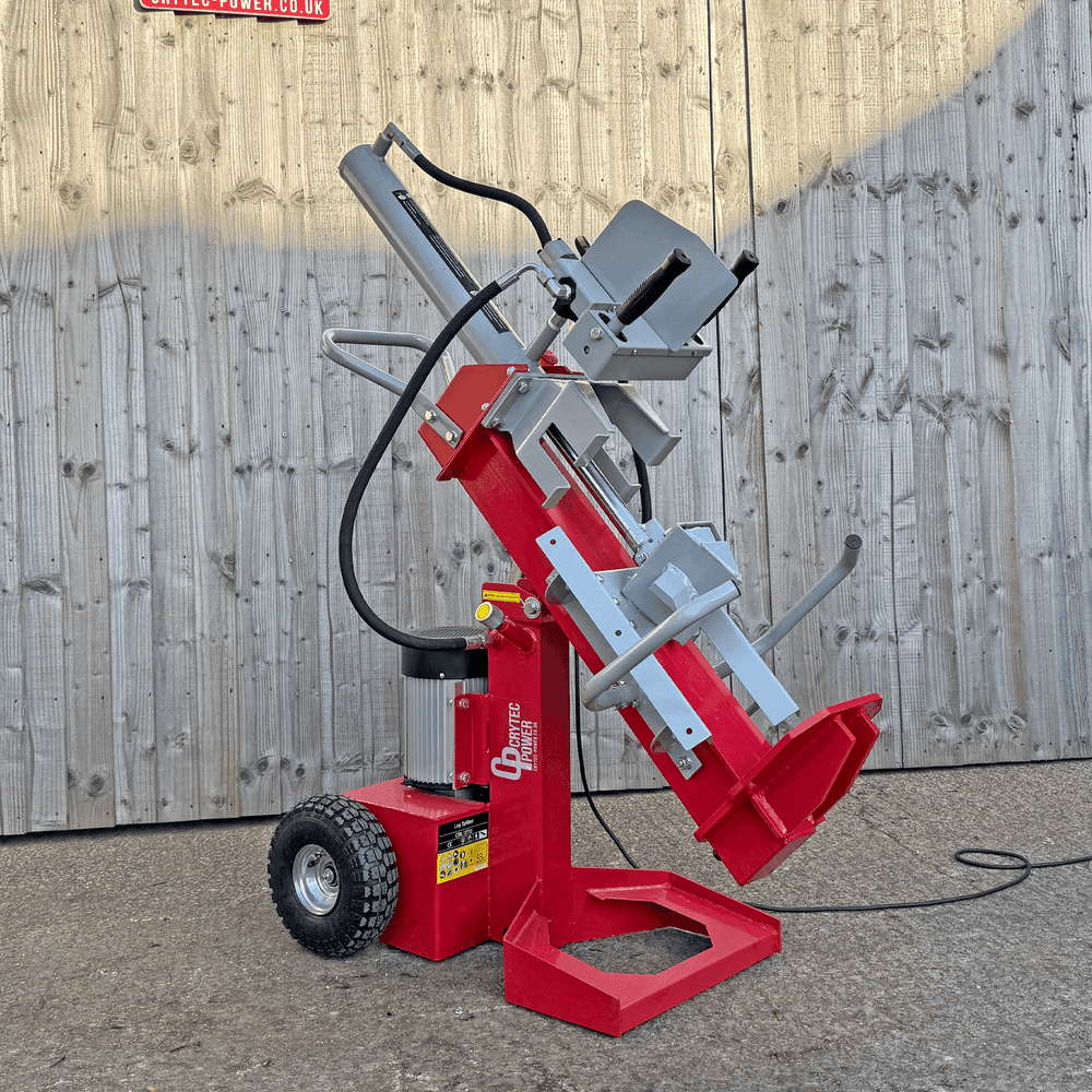 Crytec 32A Log Splitter 3KW Hydraulic 12 Tonne Force 3 Splitting Angles CRL12TU (32A Required)