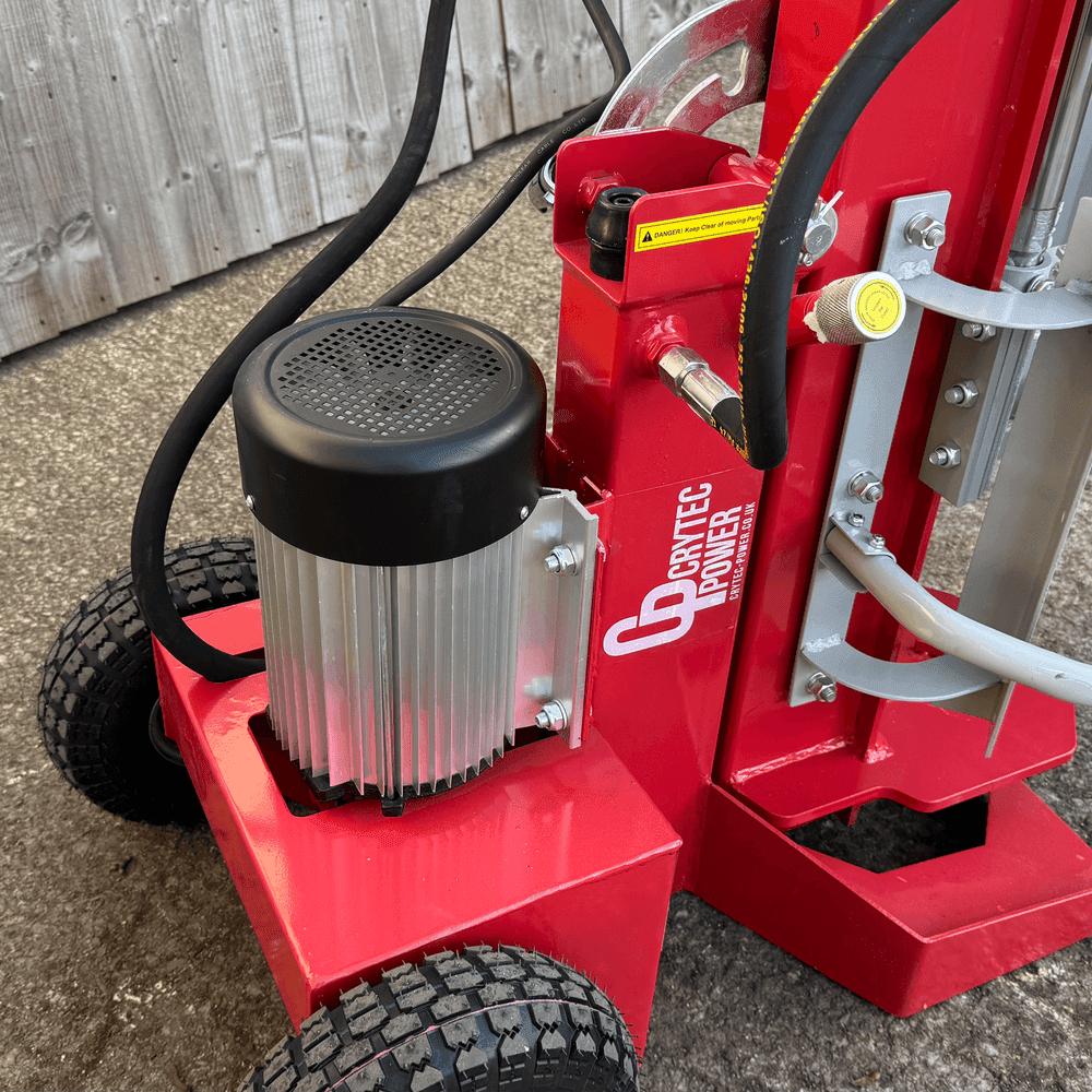 Crytec 32A Log Splitter 3KW Hydraulic 12 Tonne Force 3 Splitting Angles CRL12TU (32A Required)