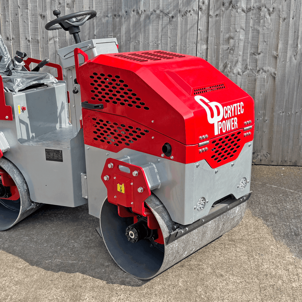 Crytec l CRR1500 l Ride On Diesel 1.5 Tonne Twin Roller l Engine l 11HP l 1.5 Tonne Hydraulic Tandem