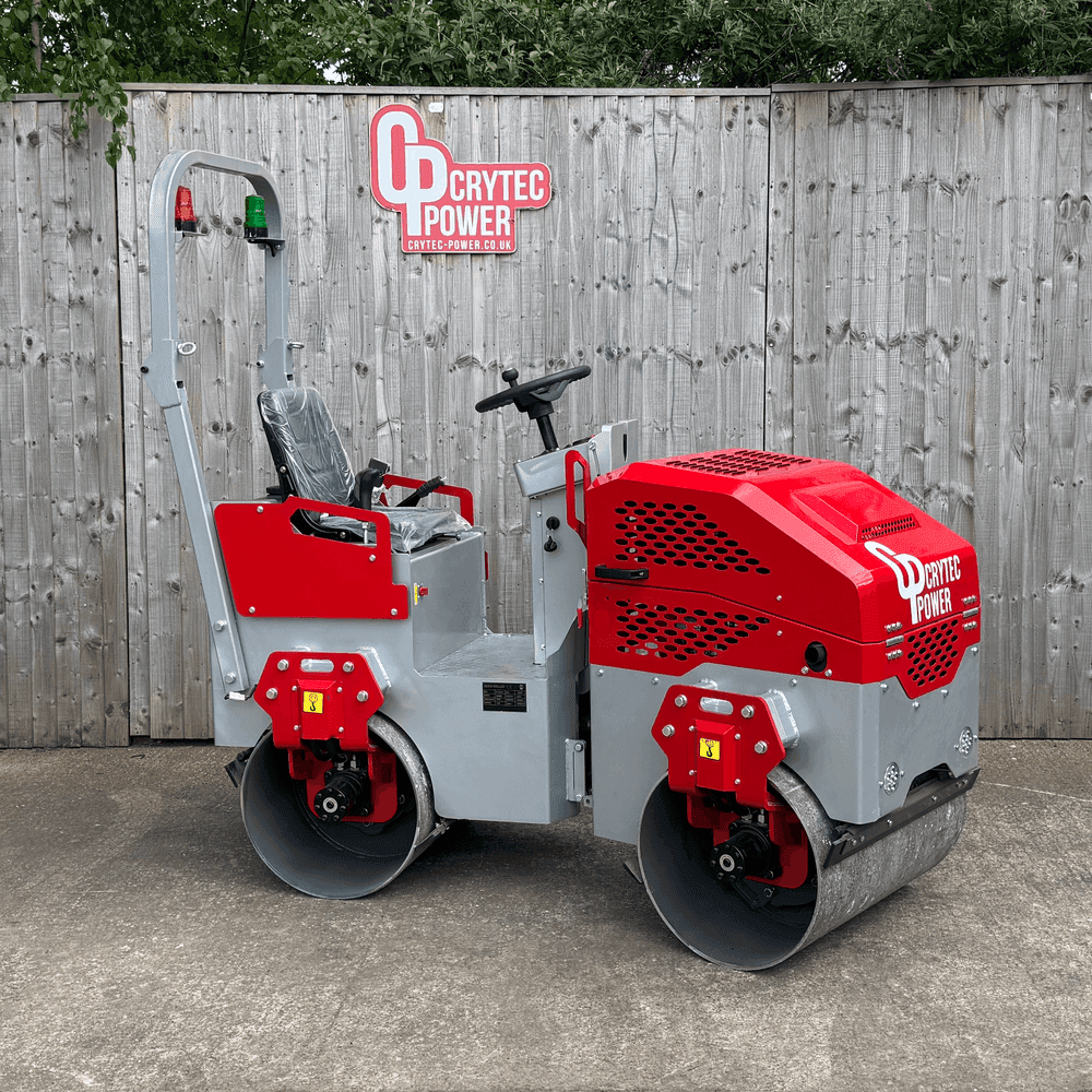 Crytec l CRR1500 l Ride On Diesel 1.5 Tonne Twin Roller l Engine l 11HP l 1.5 Tonne Hydraulic Tandem
