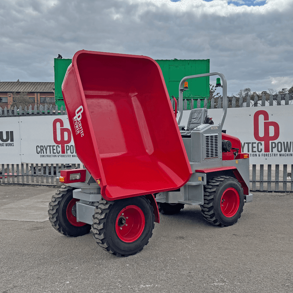 Crytec | 3 Tonne | Swivel Tip Site Dumper | Kubota Engine | CRD300-K
