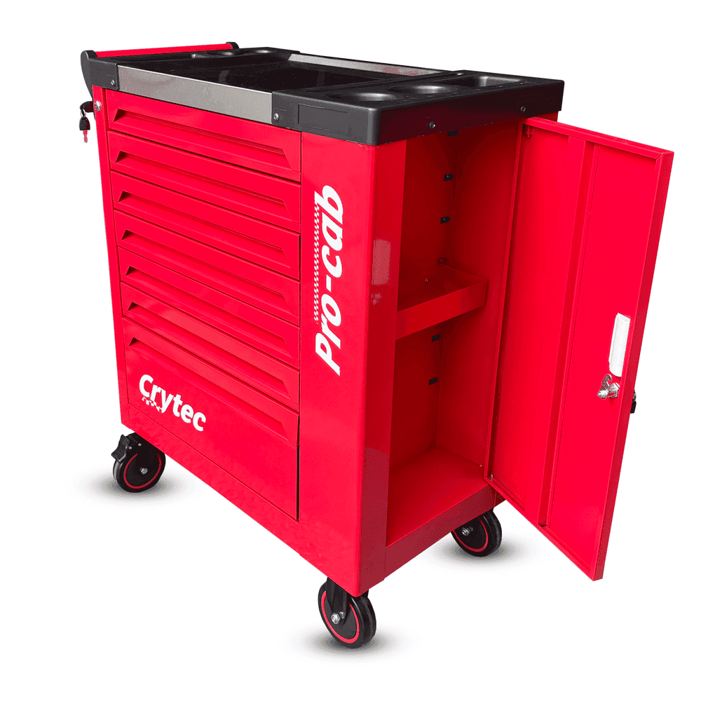 Crytec Roll Tool Pro Cab With Tools 7 Drawers Roller Cabinet with 250 piece tools INCLUDED
