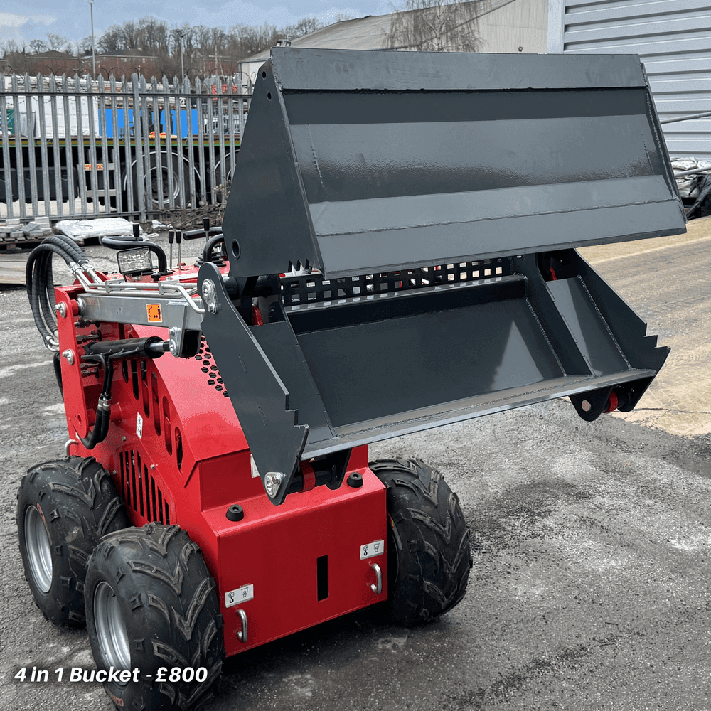 Crytec Mini Skid Steer Loader 4X4 Drive 23HP Rato Engine