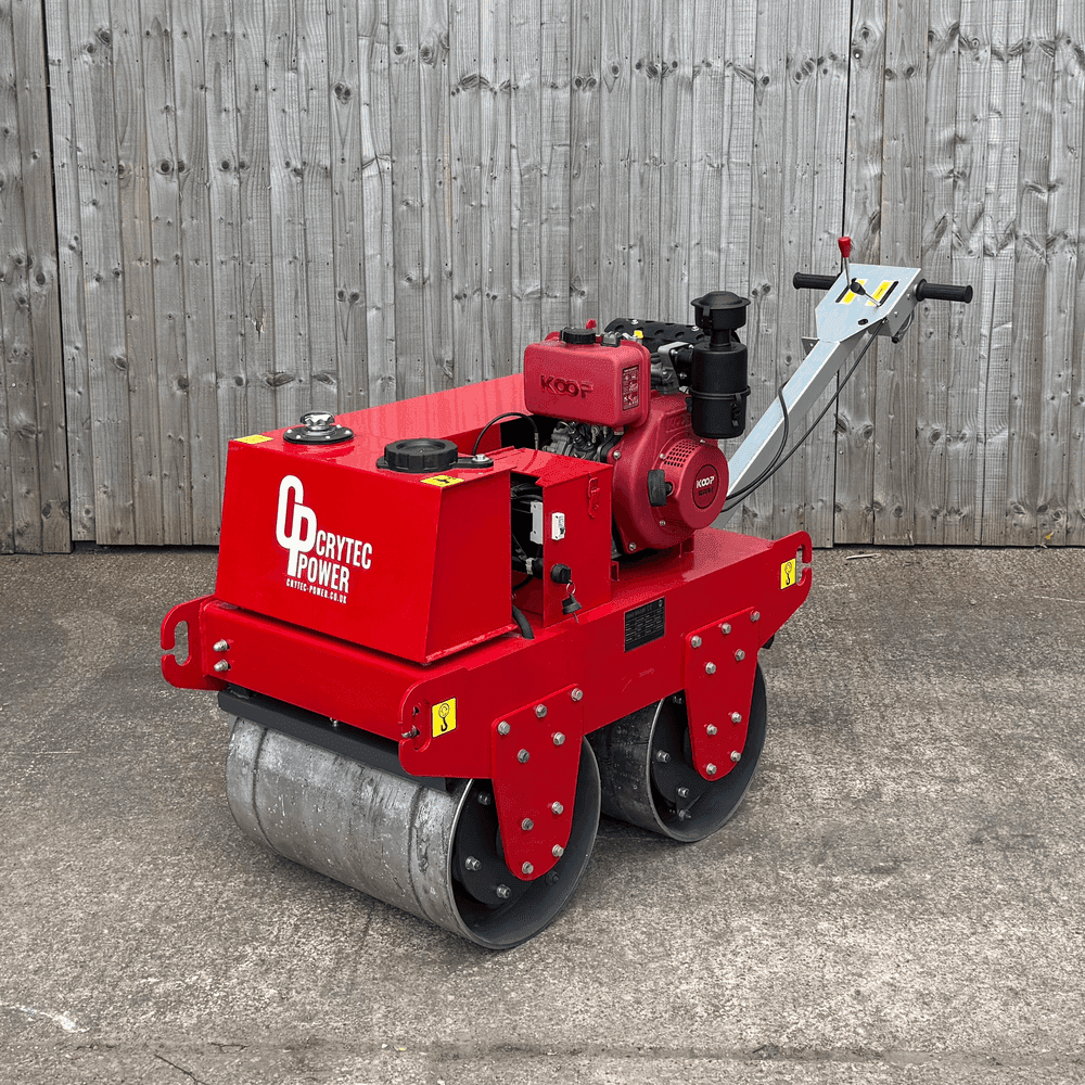 Crytec l CRR550 l Walk Behind l Koop Diesel 6HP l Compact Double Roller 550kg l Pedestrian