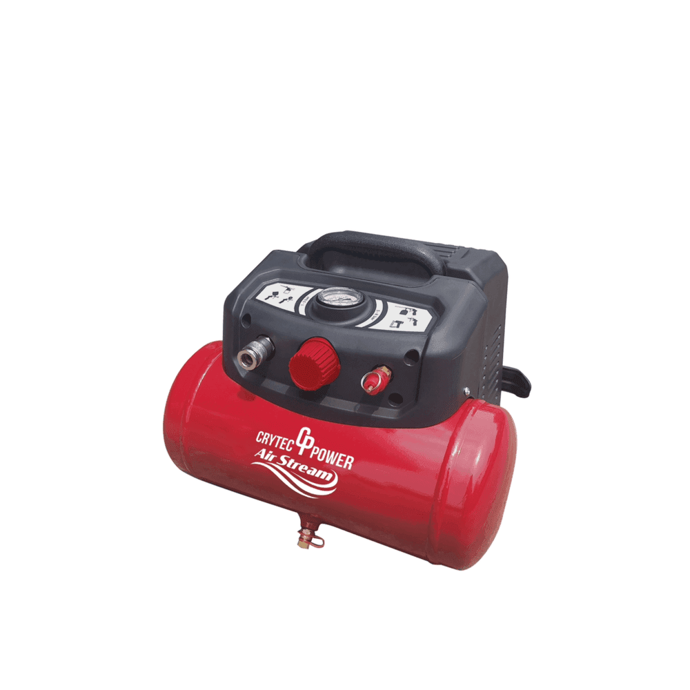 Crytec | CR6AC | 6L Capacity | Oil – Free Air Compressor I 1.2KW l 6.3 CFM with Tool Kit