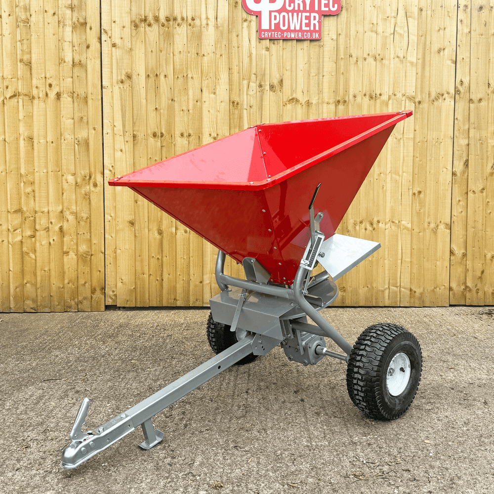 Crytec 350lb Heavy Duty ATV Towable Spreader For Salt Grit Seeding Garden