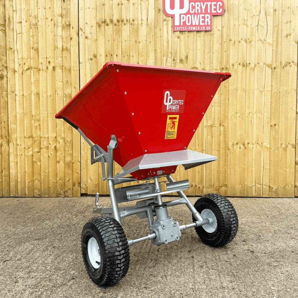 Crytec 350lb Heavy Duty ATV Towable Spreader For Salt Grit Seeding Garden