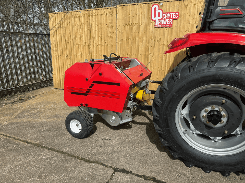 Crytec 890 Compact Round Mini Hay Baler For Tractor Small Holding Farm
