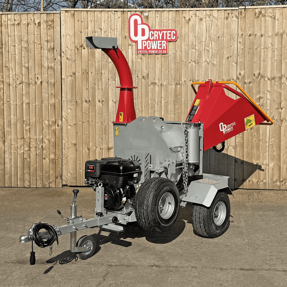 Crytec | CRC500H-R | Briggs &amp; Stratton Engine | Hydraulic Feed Wood Chipper | 5 inch/127mm | Petrol Key Start | 13.5hp 420cc