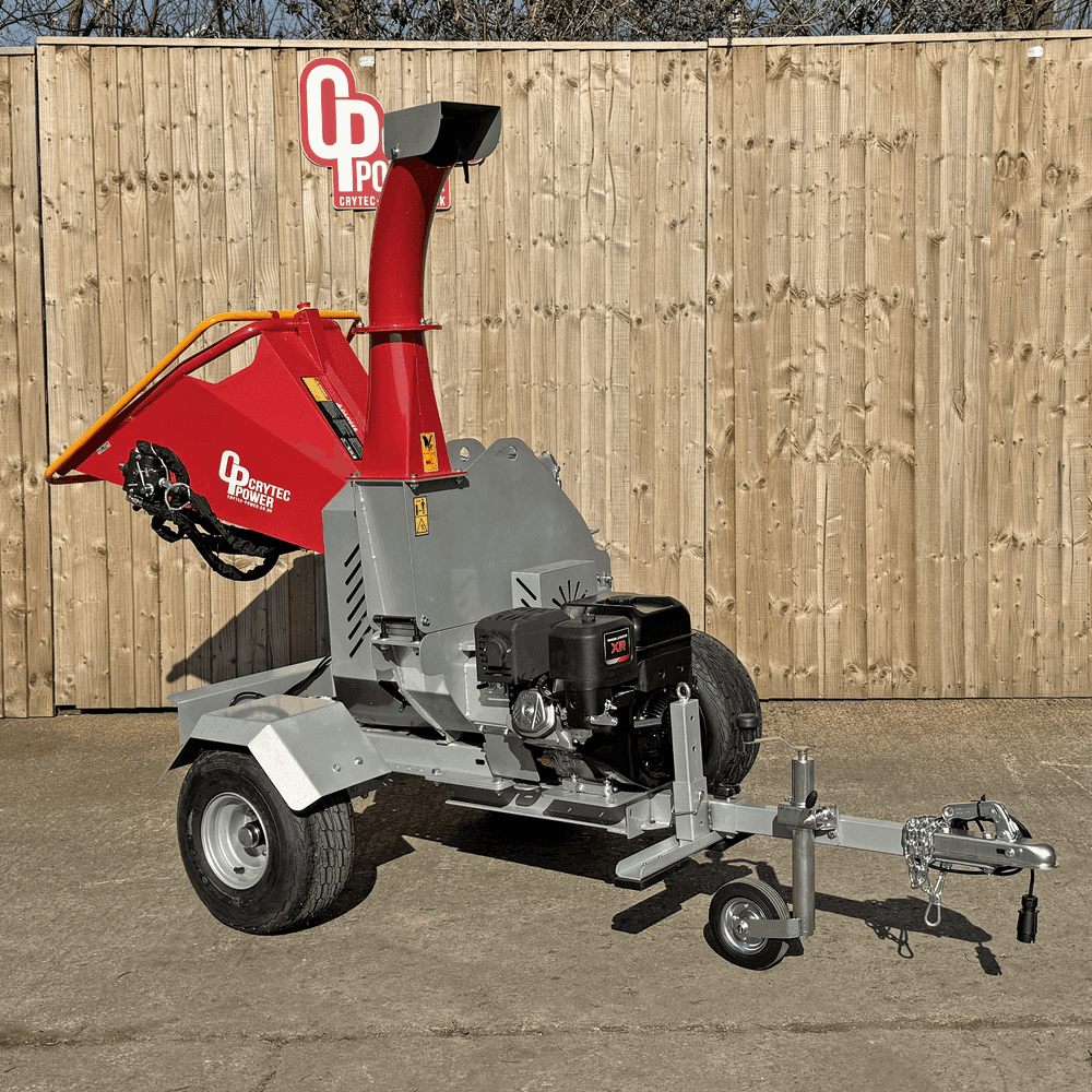 Crytec | CRC500H-R | Briggs &amp; Stratton Engine | Hydraulic Feed Wood Chipper | 5 inch/127mm | Petrol Key Start | 13.5hp 420cc