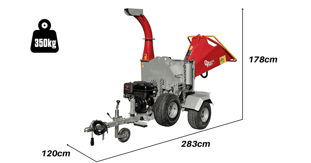 Crytec | CRC500H-R | Briggs &amp; Stratton Engine | Hydraulic Feed Wood Chipper | 5 inch/127mm | Petrol Key Start | 13.5hp 420cc