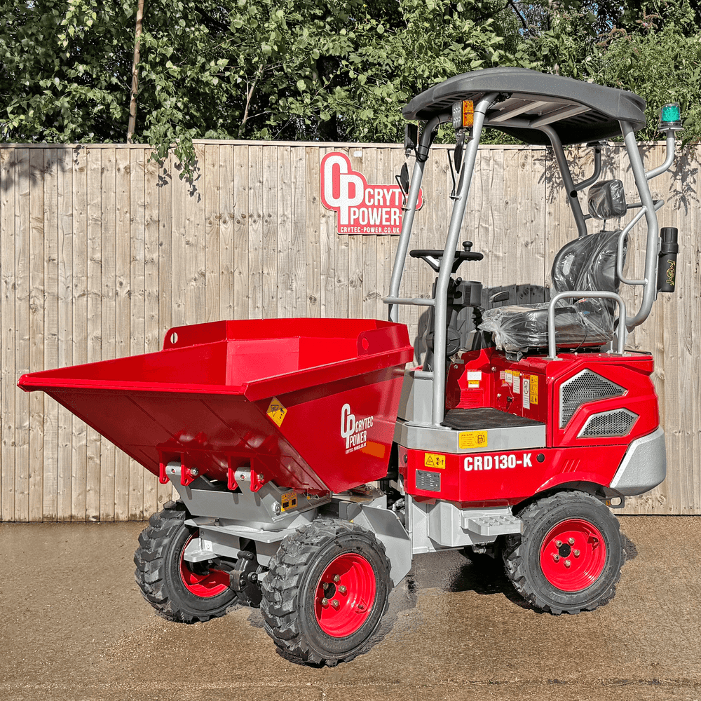 Crytec | 1.3 Tonne | Swivel Tip Site Dumper | Kubota Engine | CRD130-K