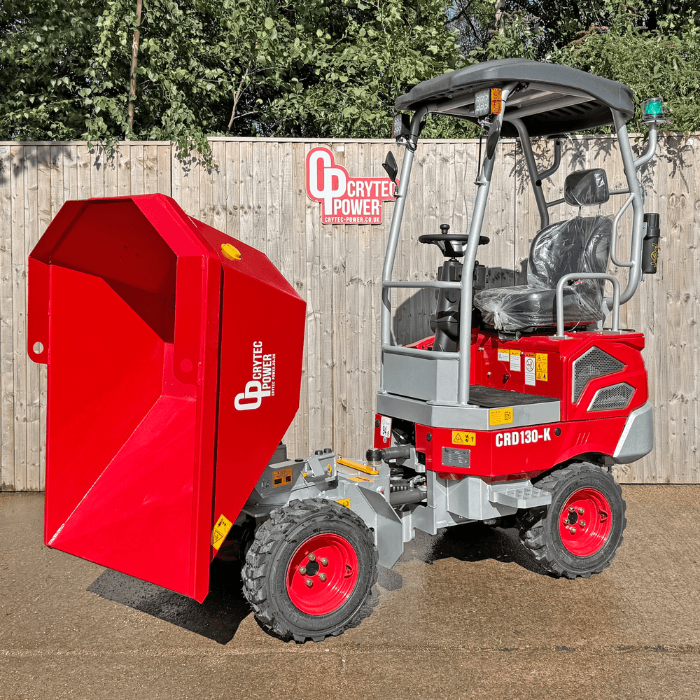 Crytec | 1.3 Tonne | Swivel Tip Site Dumper | Kubota Engine | CRD130-K