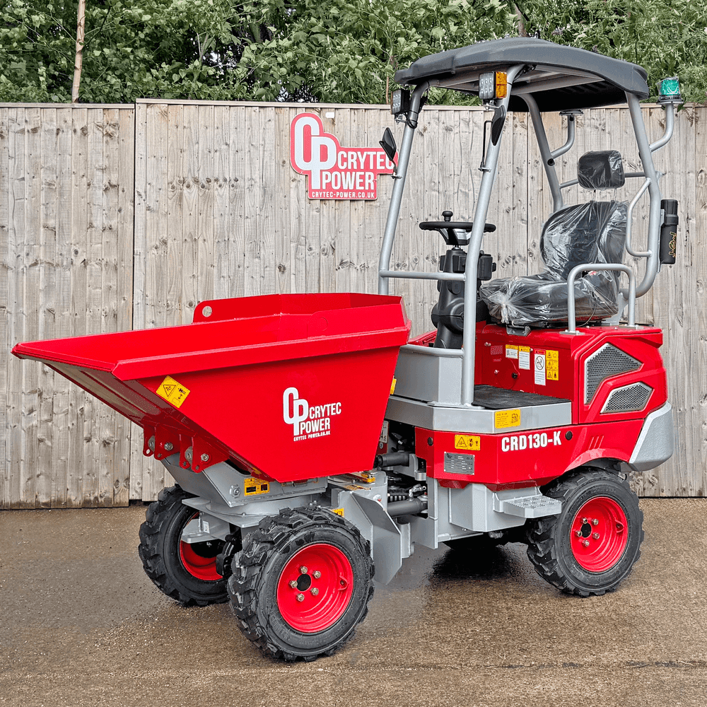 Crytec | 1.3 Tonne | Swivel Tip Site Dumper | Kubota Engine | CRD130-K