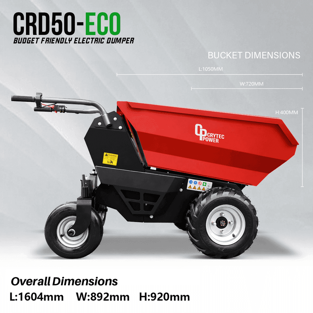 CRD50-ECO Electric Tip Mini Dumper 500kg