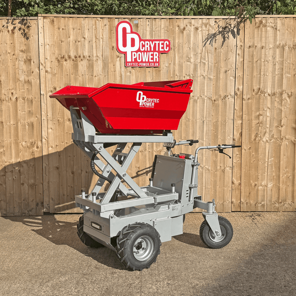 *PRE ORDER* CRD50-EHT | Fully Electric | 500kg | Hydraulic High Tip | Power Barrow