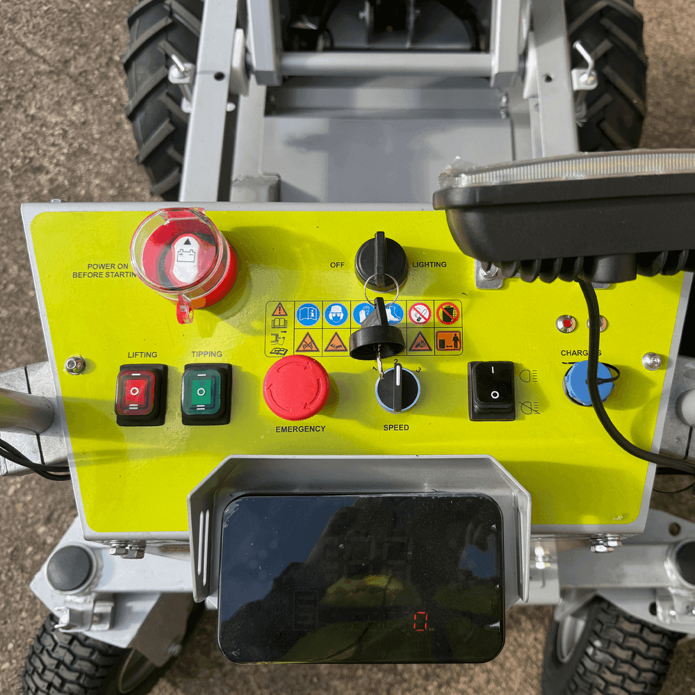 *PRE ORDER* CRD50-EHT | Fully Electric | 500kg | Hydraulic High Tip | Power Barrow