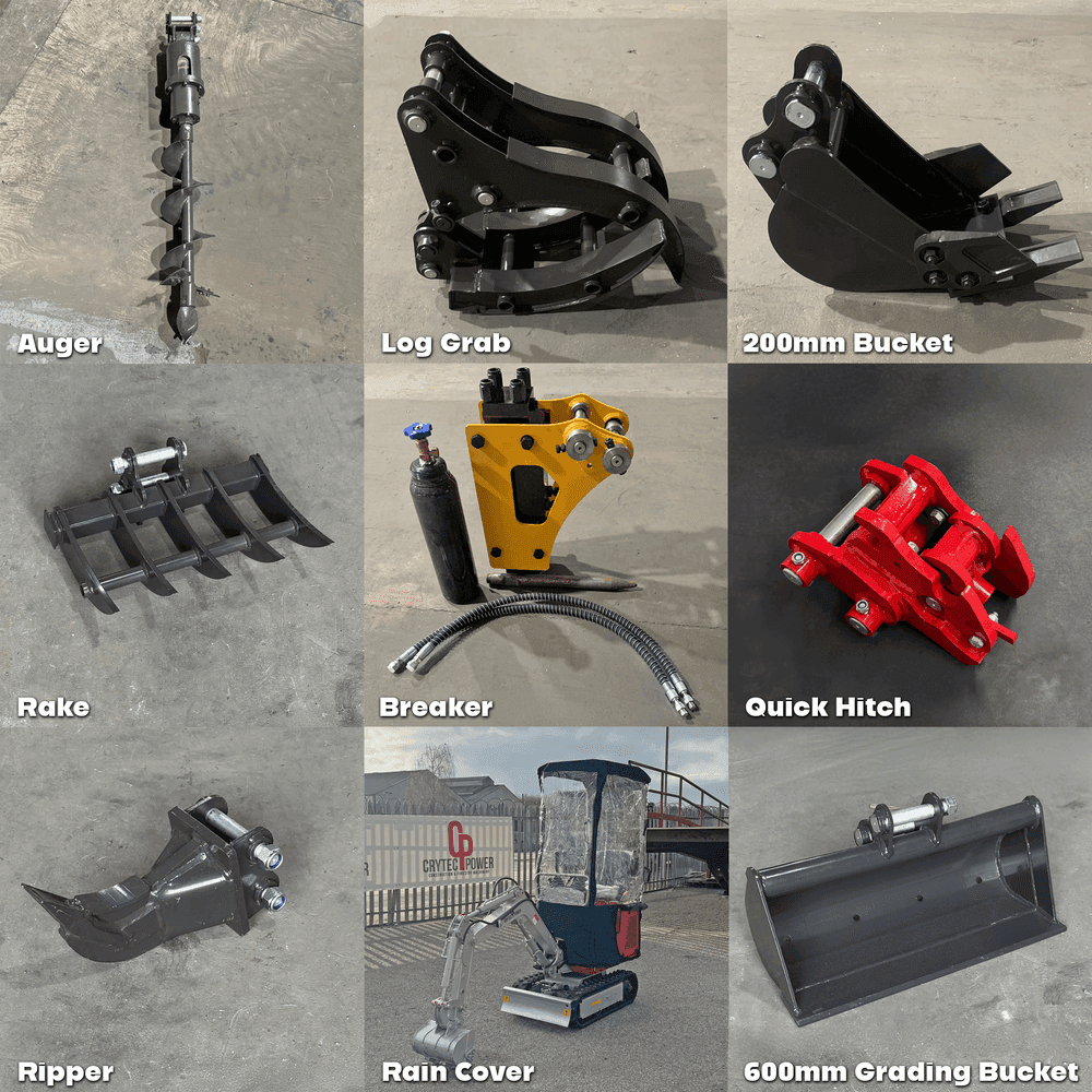 CREX6-M Petrol 600kg Micro / Mini Excavator Digger Loncin Engine
