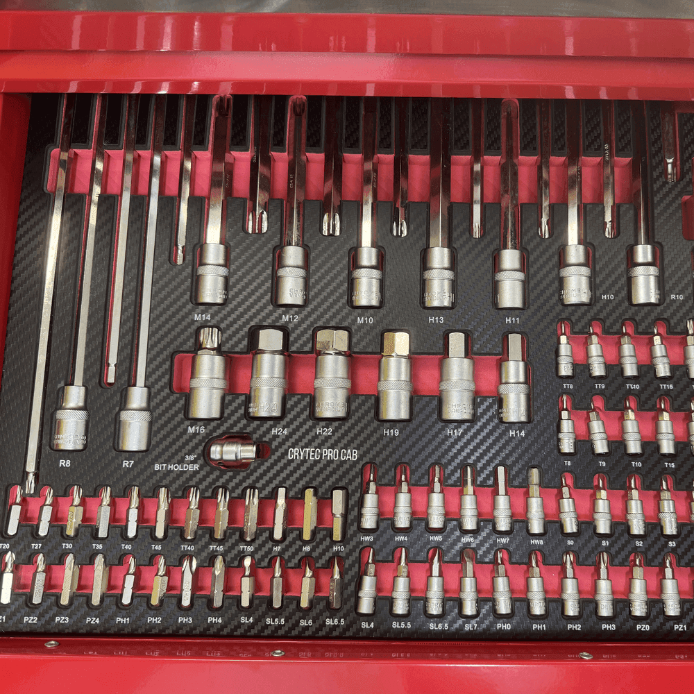 Crytec Roll Tool Pro Cab With Tools 7 Drawers Roller Cabinet with 250 piece tools INCLUDED
