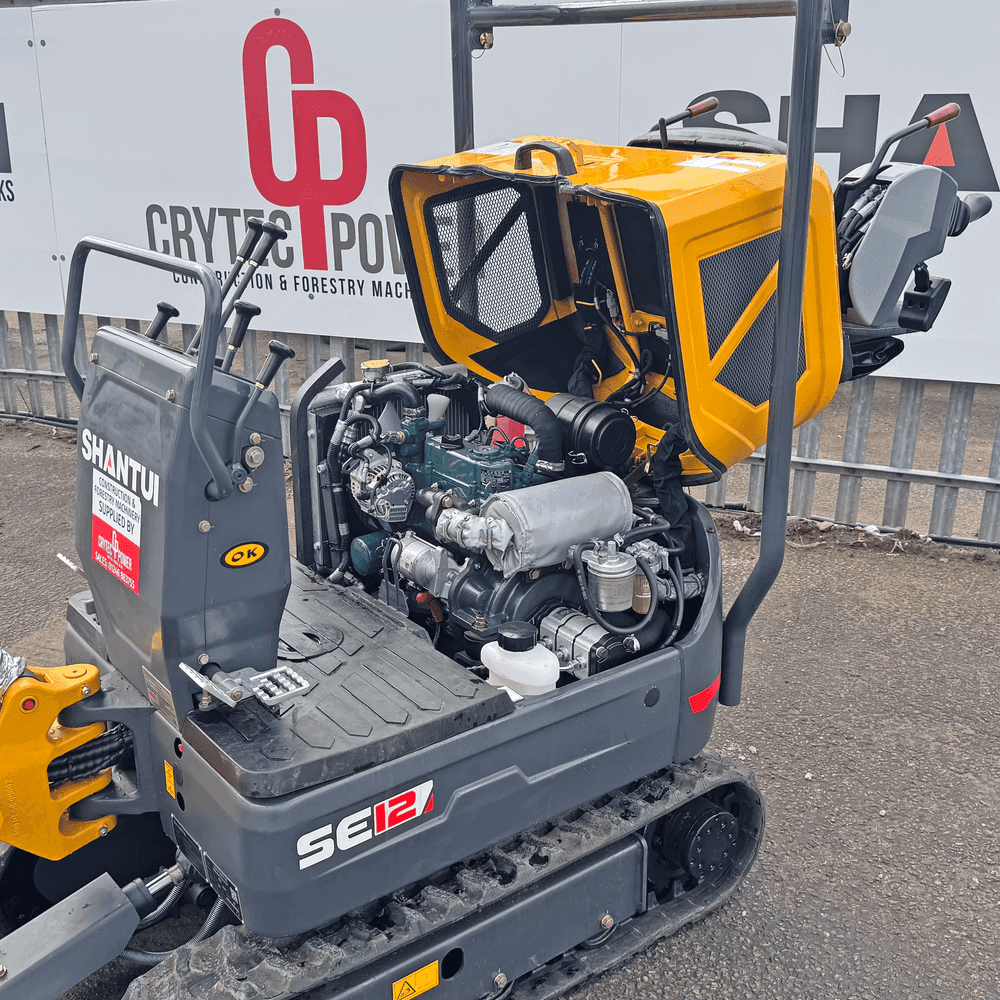 Shantui SE12 Mini Excavator | Kubota Engine Euro Stage 5 | 1200kg | 3 Cylinder