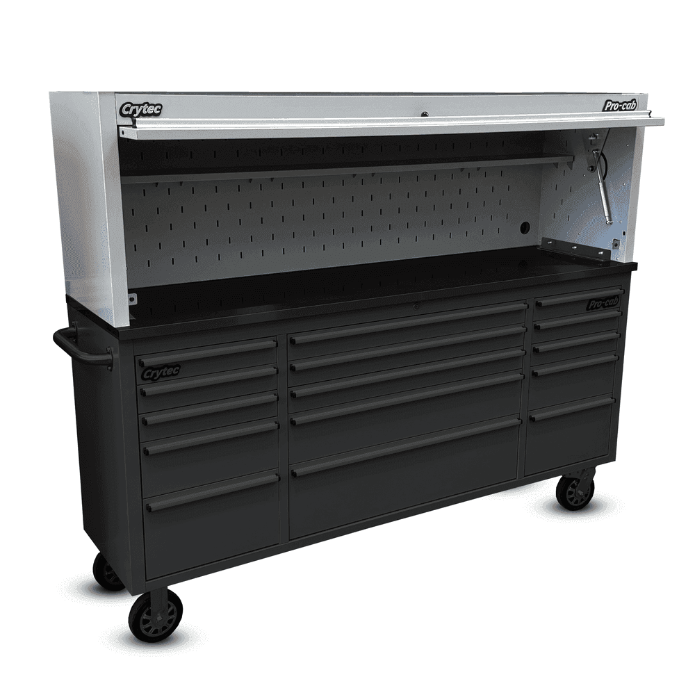 Top Hutch For Grey 72 inch Pro Cab