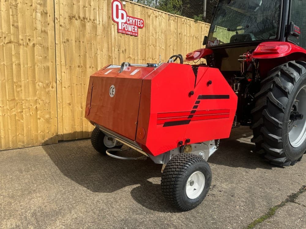 Crytec 890 Compact Round Mini Hay Baler For Tractor Small Holding Farm
