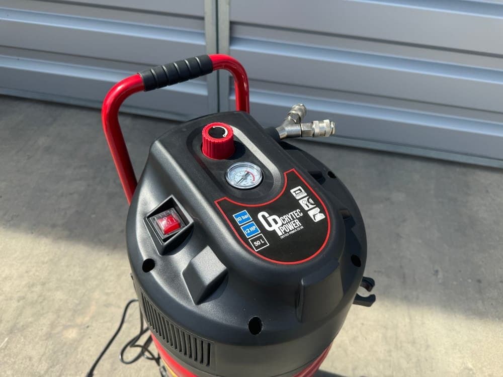 Crytec | CR50AC | 50L Capacity | Oil – Free Air Compressor l 1.5KW l 2HP l Vertical l 9.6CFM
