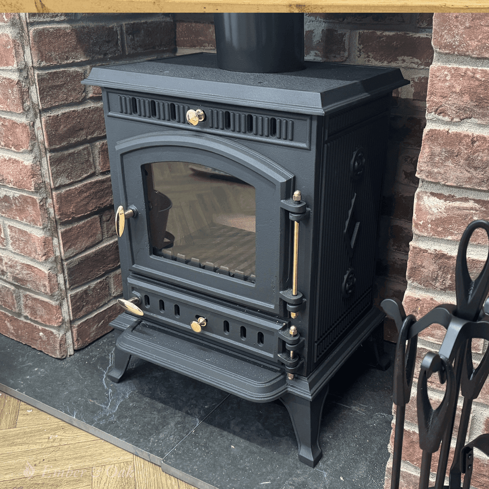 7KW | Multi-Fuel Wood Stove | Log Burner | Cast Iron | Model JA010