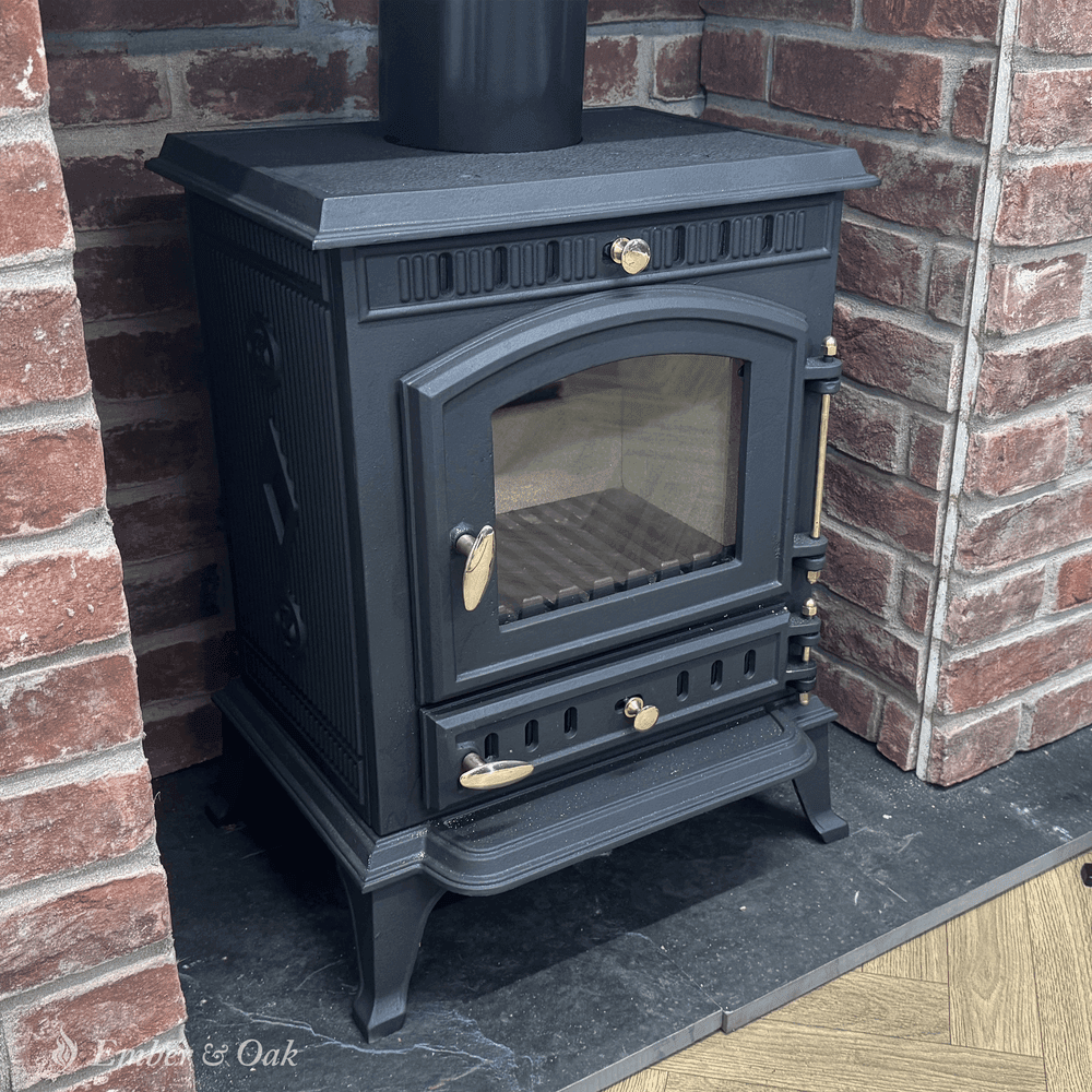 7KW | Multi-Fuel Wood Stove | Log Burner | Cast Iron | Model JA010