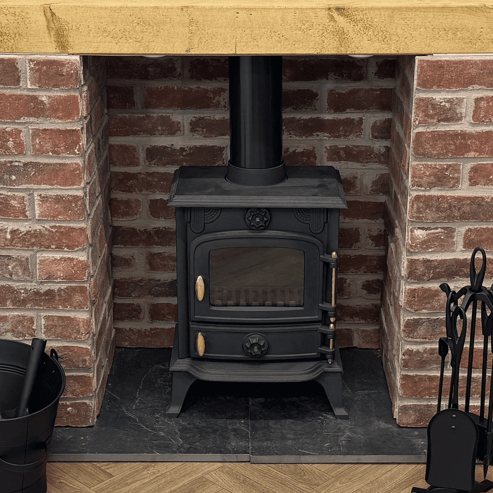 5KW Multifuel Wood Stove l Log Burner Cast Iron l Model JA013