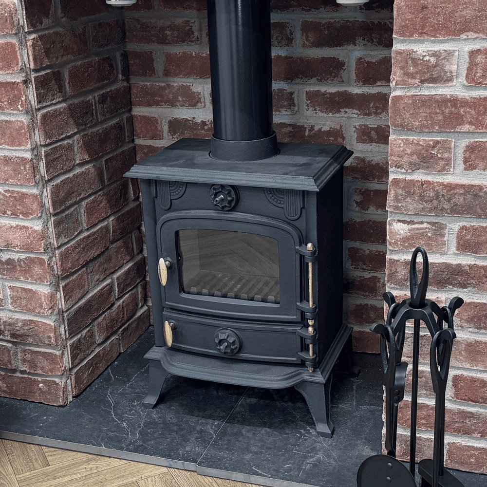 5KW Multifuel Wood Stove l Log Burner Cast Iron l Model JA013