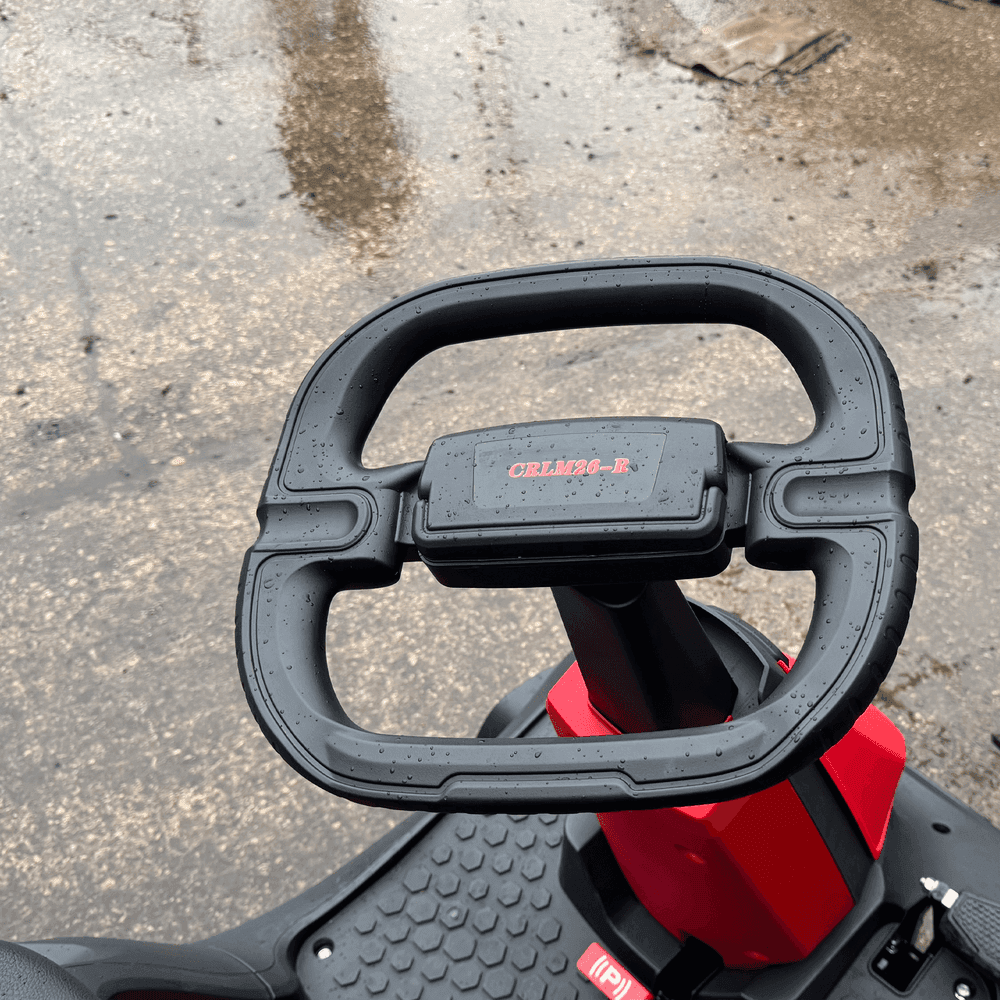 Crytec 26 inch Ride On Petrol Lawn Mower 224cc Mulcher