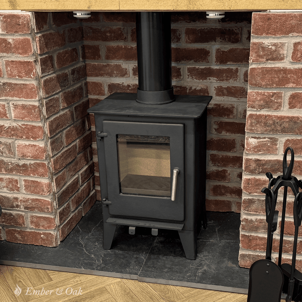 5KW Multifuel Wood Stove l Log Burner Cast Iron l Model ST001