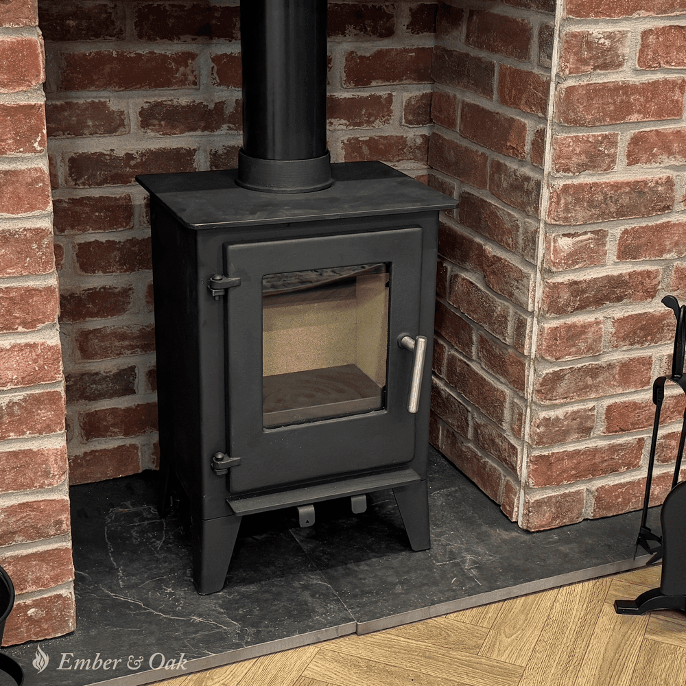 5KW Multifuel Wood Stove l Log Burner Cast Iron l Model ST001