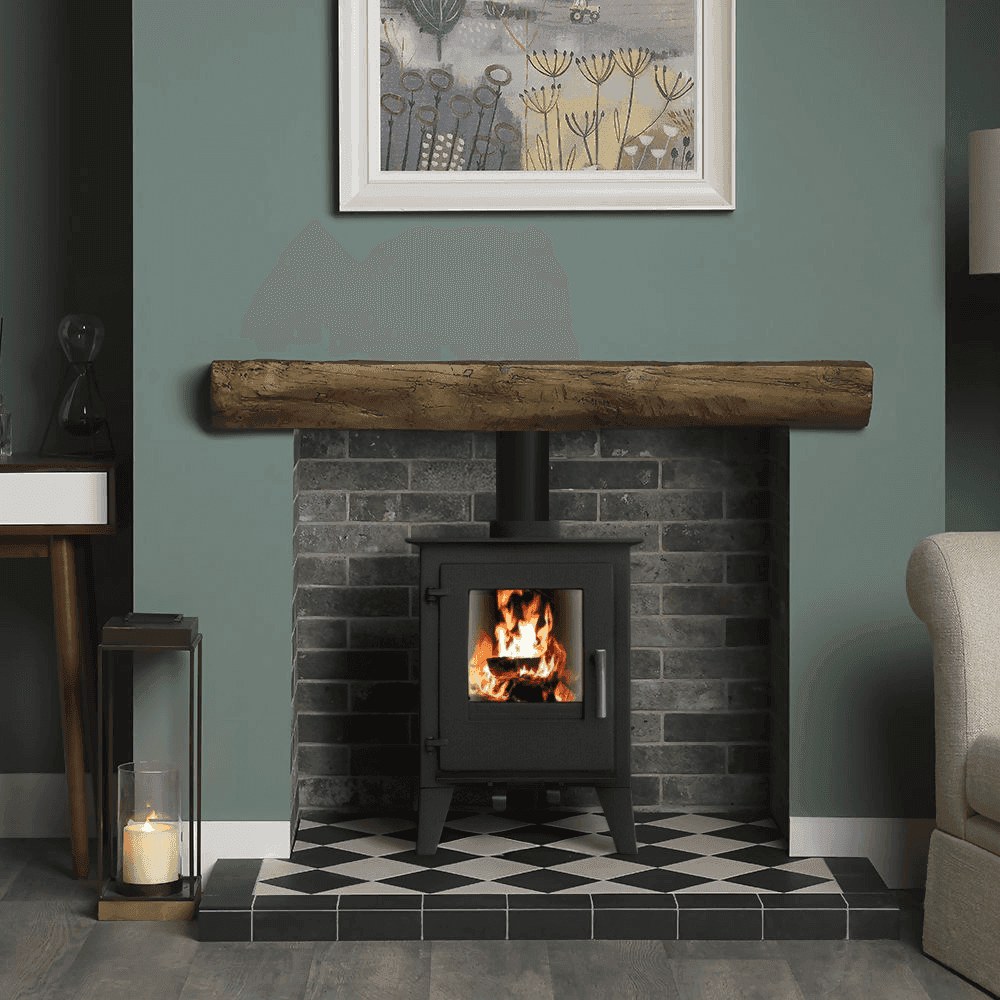 5KW Multifuel Wood Stove l Log Burner Cast Iron l Model ST001
