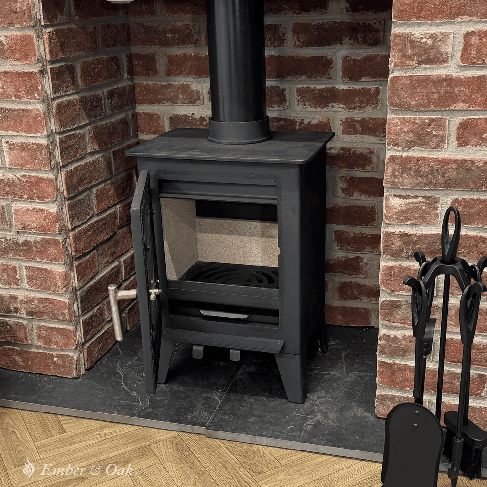 5KW Multifuel Wood Stove l Log Burner Cast Iron l Model ST001