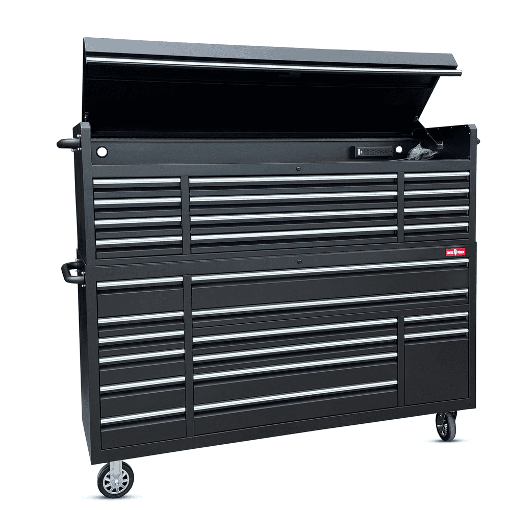 72″ Black Tool Cabinet Professional Workstation