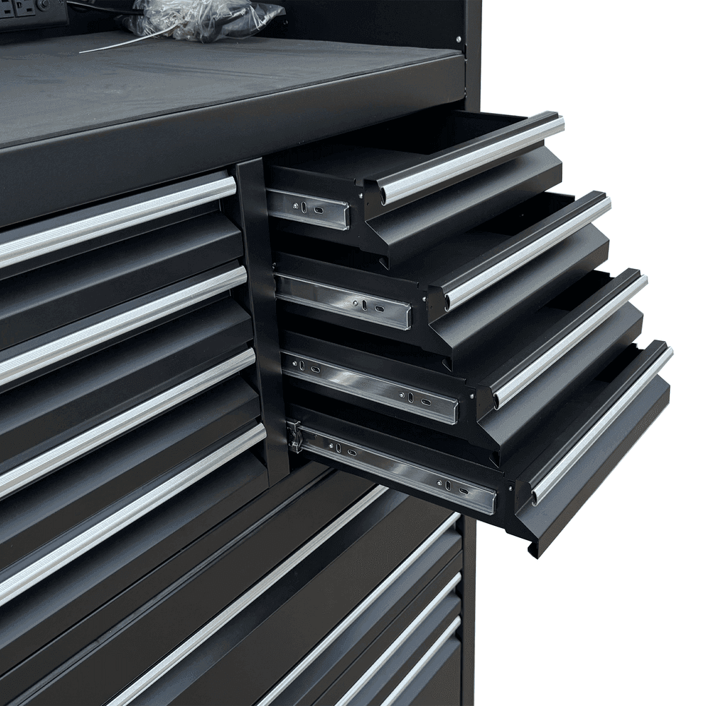 72″ Black Tool Cabinet Professional Workstation