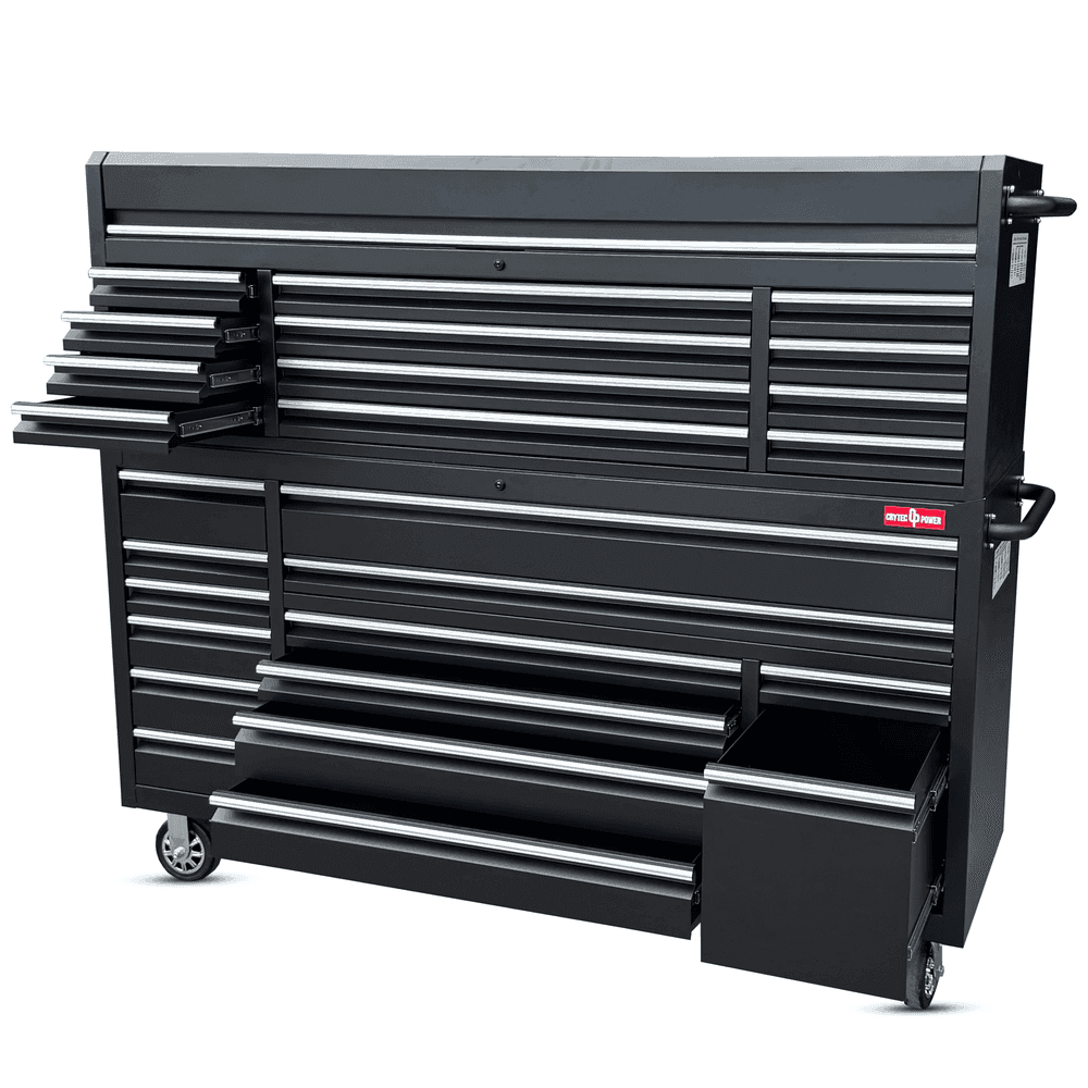 72″ Black Tool Cabinet Professional Workstation