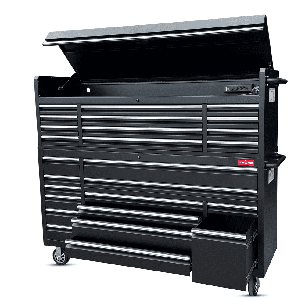 72″ Black Tool Cabinet Professional Workstation