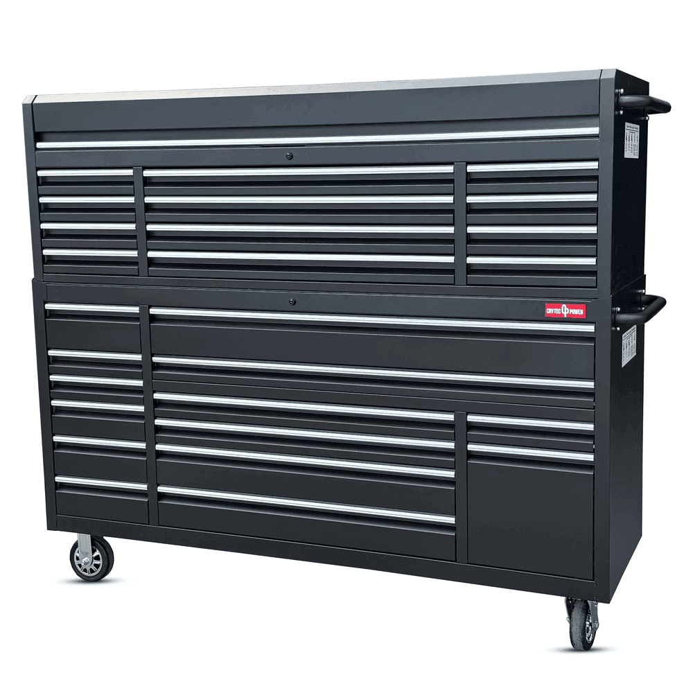 72″ Black Tool Cabinet Professional Workstation