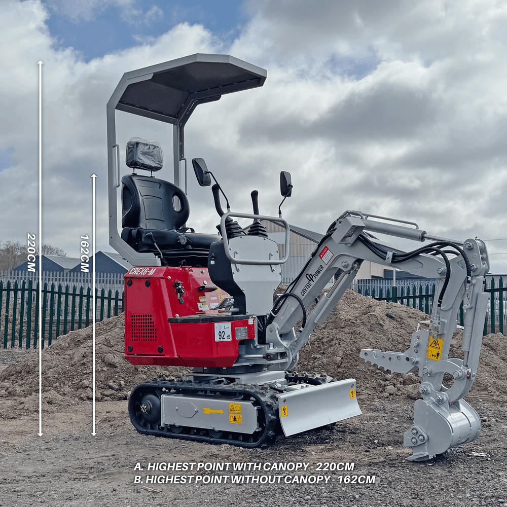 CREX6-M Petrol 600kg Micro / Mini Excavator Digger Loncin Engine