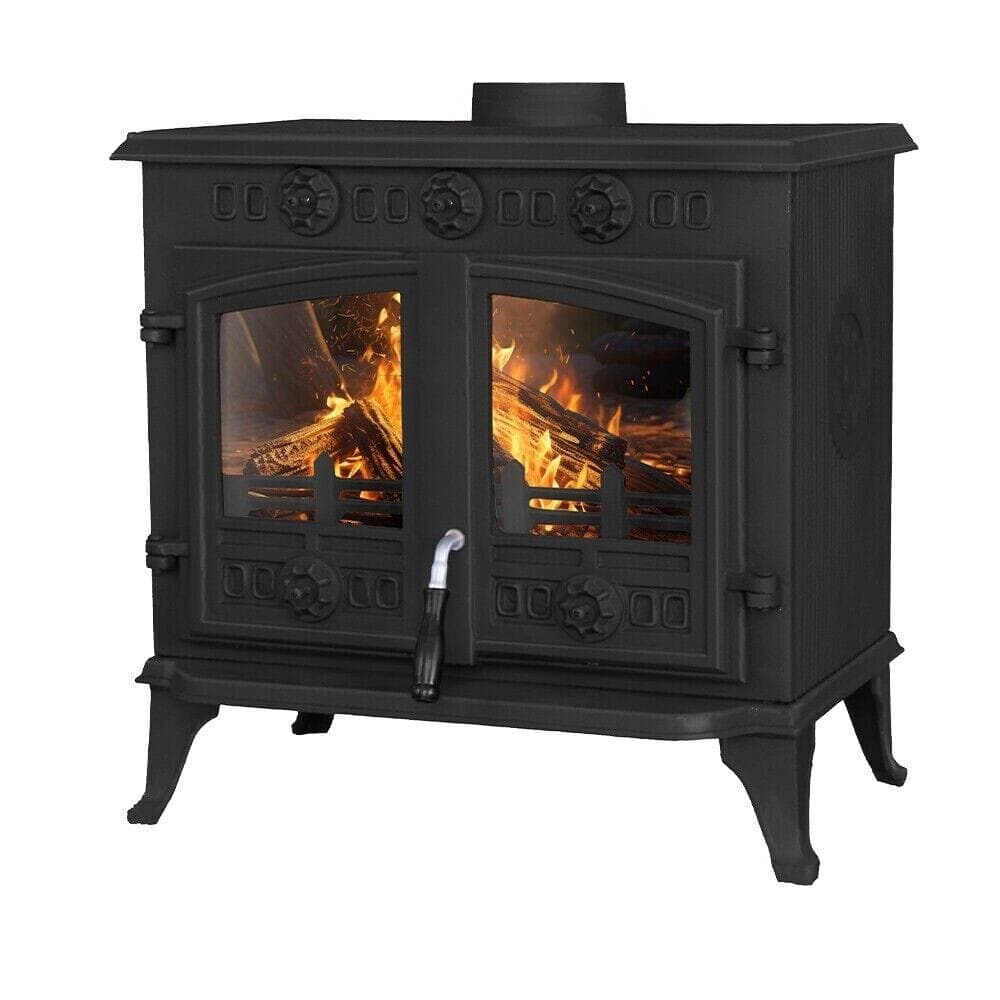 10KW Multifuel Wood Stove l Log Burner Cast Iron l Model JA006