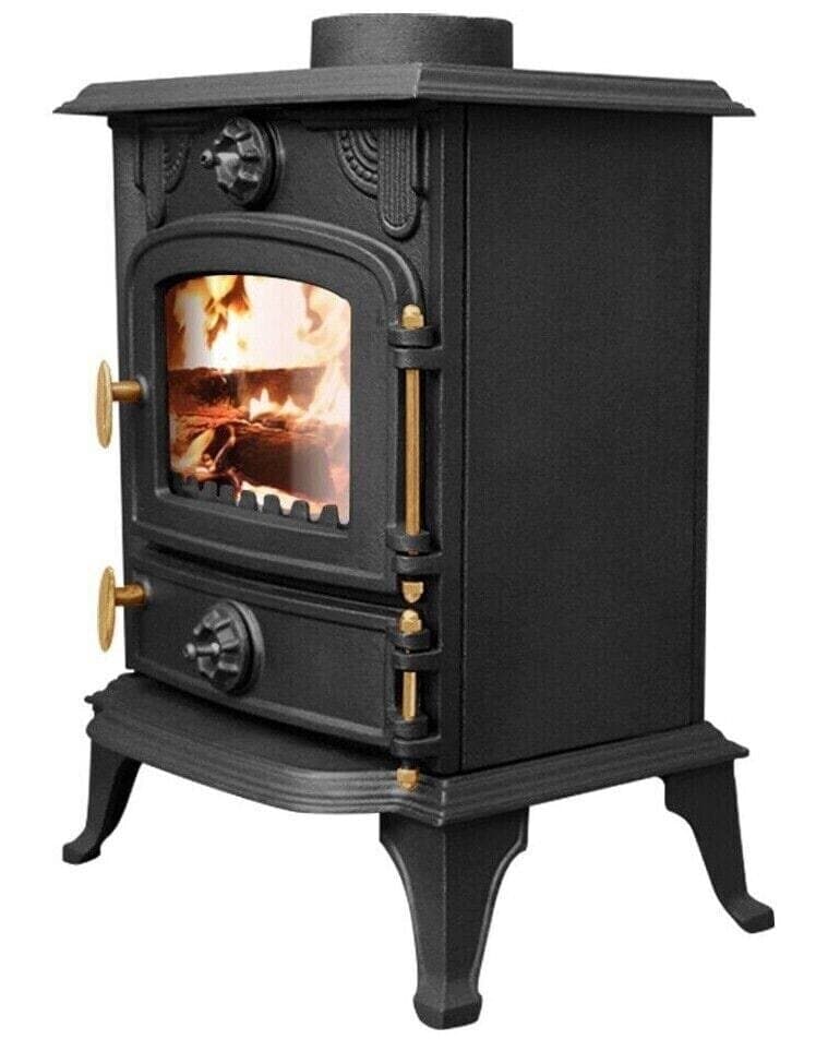 5KW Multifuel Wood Stove l Log Burner Cast Iron l Model JA013