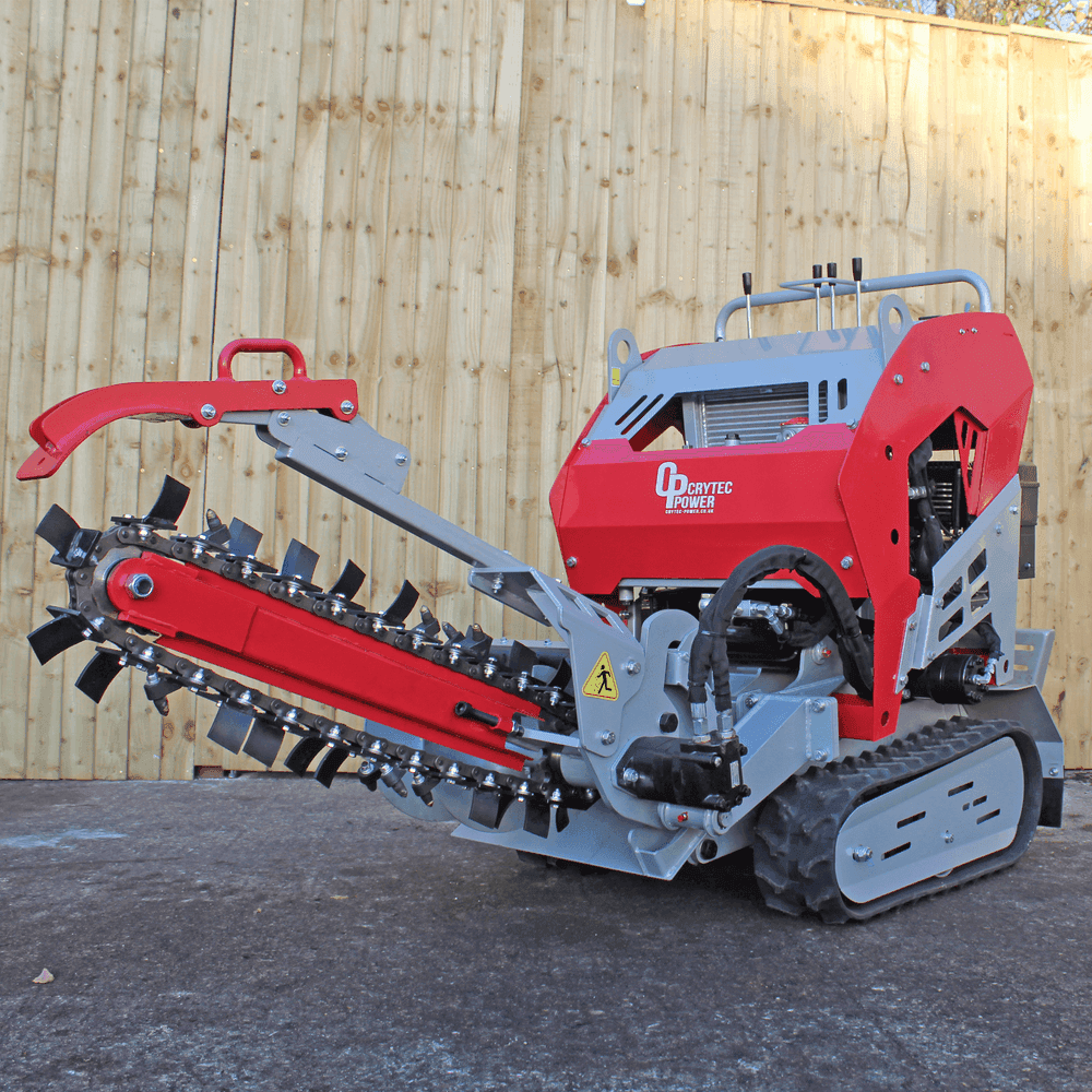 Crytec | CRT20-R | Hydraulic Tracked Trencher | 600mm Depth| Petrol Key Start | 19.5hp 500cc