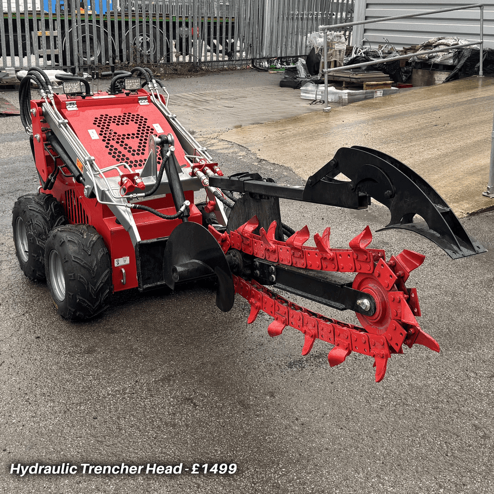 Crytec Mini Skid Steer Loader 4X4 Drive 23HP Rato Engine